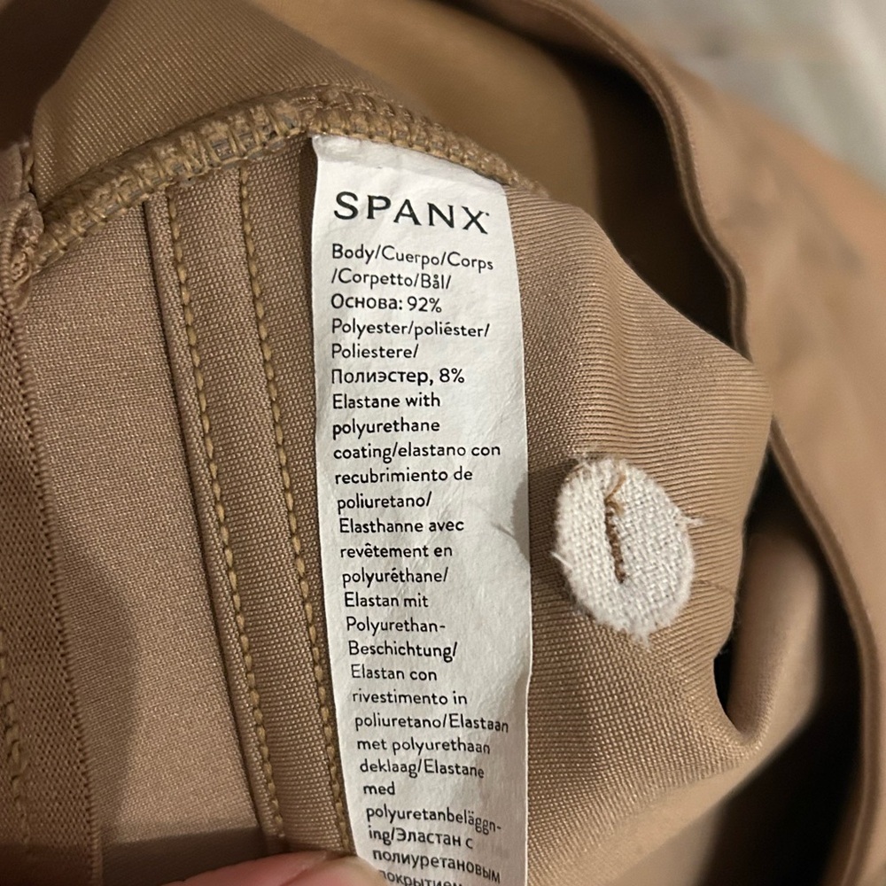 NWOT Spanx Slim Straight Faux Leather Pants in Toffee - S - Picture 6 of 10